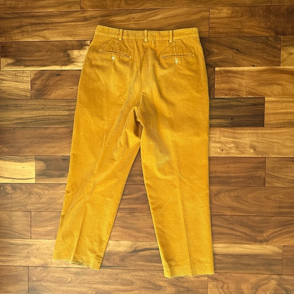 Lands' End Mustard Corduroy Trousers size 14 - Picture 3 of 6
